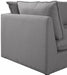 Meridian Furniture - Mackenzie 160" Linen Textured Fabric Upholstered 6 Piece Modular Sectional - 688Grey-Sec6A - GreatFurnitureDeal