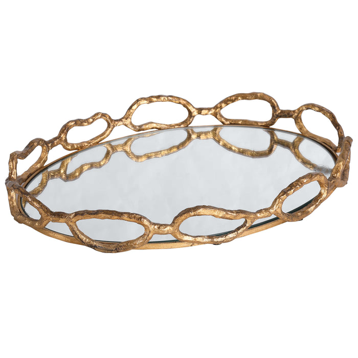 Uttermost - Cable Chain Mirrored Tray - 17837 - GreatFurnitureDeal