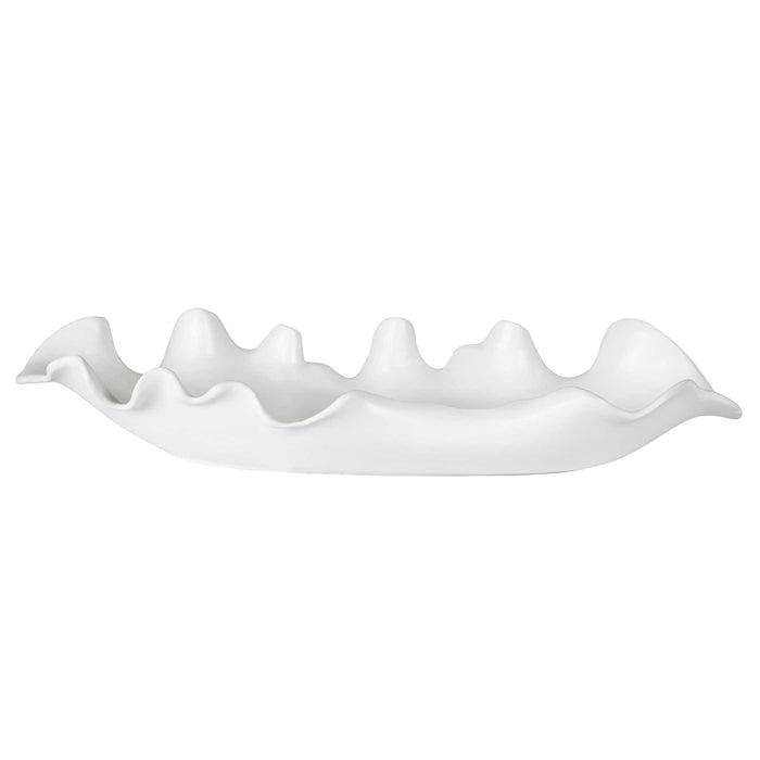 Uttermost - Ruffled Feathers Modern White Bowl - 17965
