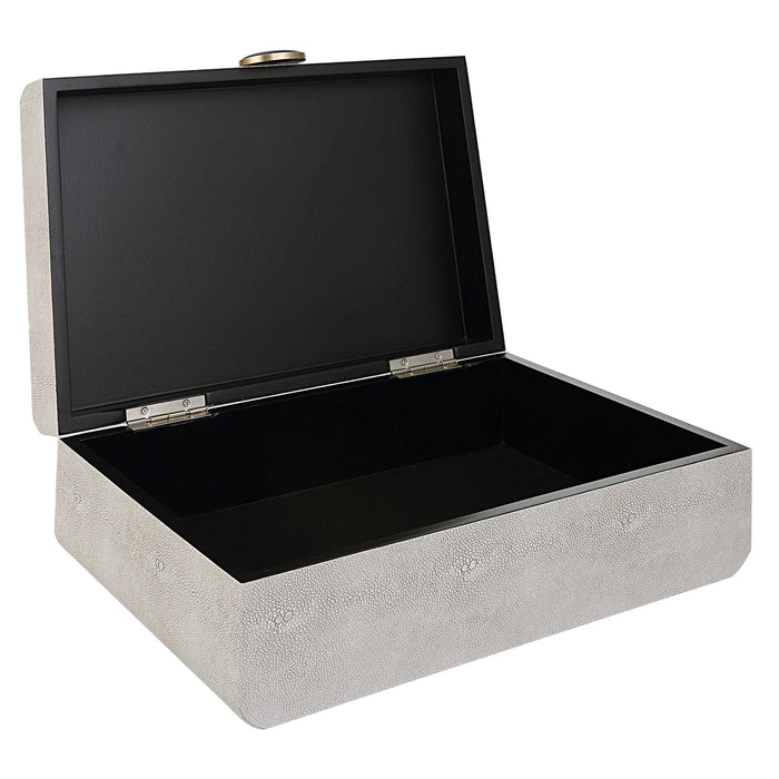 Uttermost - Lalique White Shagreen Box - 17995