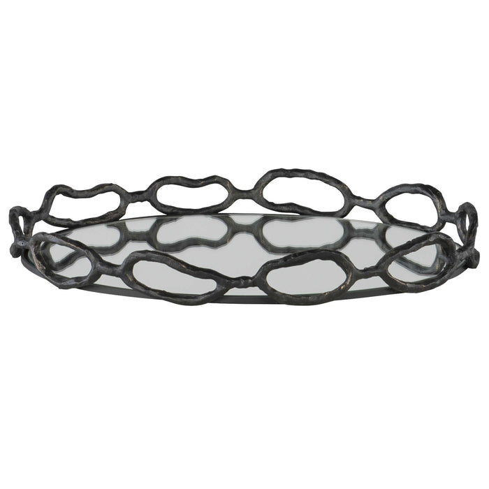 Uttermost - Cable Black Chain Tray - 18000 - GreatFurnitureDeal