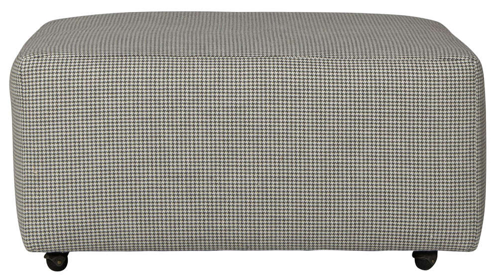 Catnapper - Searsport Castered Cocktail Ottoman in Metal/Charcoal - 180-12-METAL - GreatFurnitureDeal