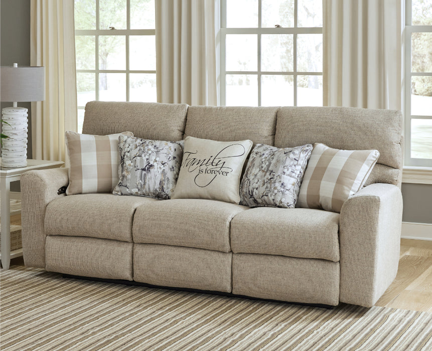 Catnapper - Searsport 2 Piece Power Reclining Sofa Set in Buff/Linen - 61801-02-LINEN - GreatFurnitureDeal