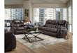 Motion Ease - Rayna Double Reclining Sofa in Steel - 182-30-14 - GreatFurnitureDeal