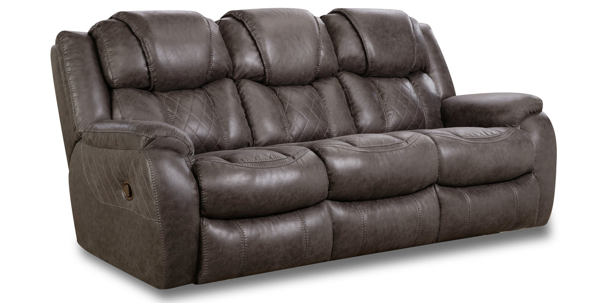 Motion Ease - Rayna Double Reclining Sofa in Steel - 182-30-14