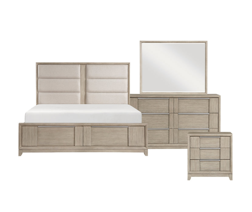 Homelegance - Marceline King Platform Bed with Footboard Storage in Light Gray - 1820NK-1EK - GreatFurnitureDeal