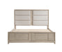Homelegance - McKewen California King Platform Bed with Footboard Storage in Light Gray - 1820NK-1CK - GreatFurnitureDeal