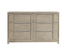 Homelegance - McKewen 8 Drawer Dresser and Mirror Set in Light Gray - 1820N-5-6 - GreatFurnitureDeal