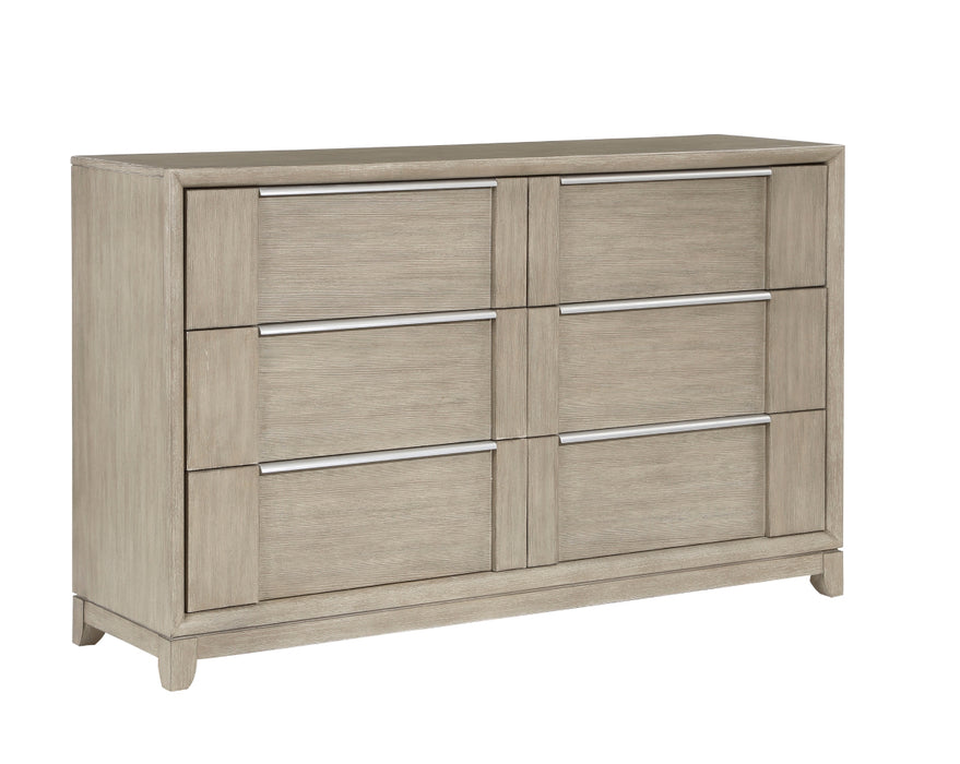 Homelegance - McKewen 6 Drawer Dresser in Light Gray - 1820N-5 - GreatFurnitureDeal