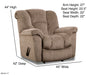 Motion Ease - Halston Rocker Recliner in Camel - 184-91-17 - GreatFurnitureDeal