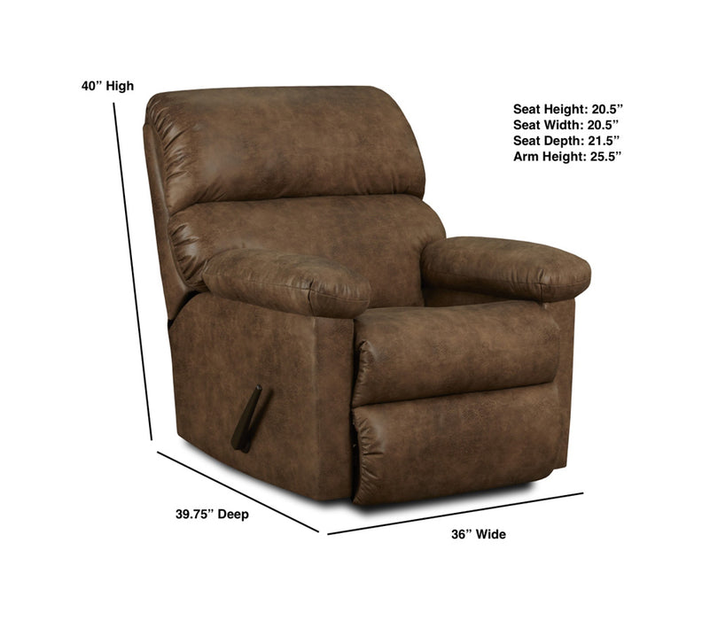 Motion Ease - Canyon Manual Wallsaver Recliner in Tan - 185-91-17 - GreatFurnitureDeal