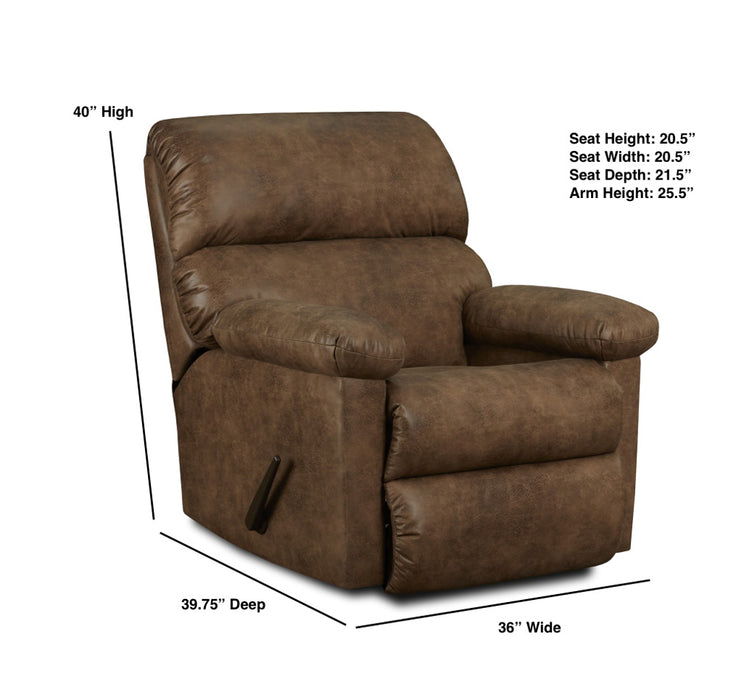 Motion Ease - Canyon Manual Wallsaver Recliner in Tan - 185-90-17 - GreatFurnitureDeal