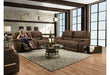 Motion Ease - Harley Double Reclining Power Sofa in Brown - 187-37-21 - GreatFurnitureDeal