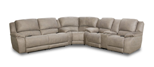 Motion Ease - Harley Triple Power Reclining Sectional in Nickel - 187-37 04 57-17 - GreatFurnitureDeal