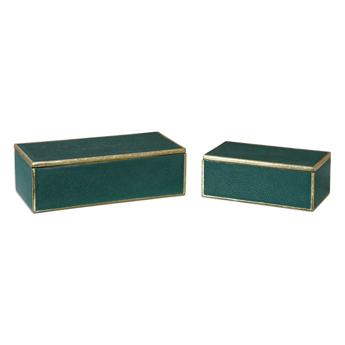 Uttermost - Karis Emerald Green Boxes S/2 - 18723