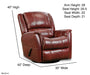 Motion Ease - London Swivel Glider Recliner in Red - 188-93-41 - GreatFurnitureDeal