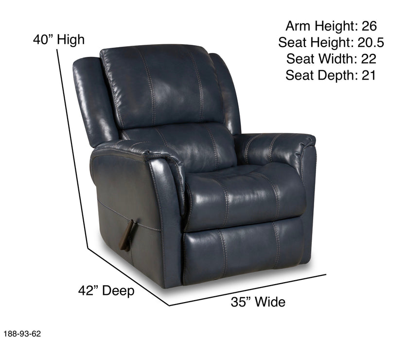 Motion Ease - London Swivel Glider Recliner in Ocean - 188-93-62 - GreatFurnitureDeal