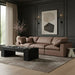 Meridian Furniture - Comfy 119" Brown Vegan Leather Upholstered 3pc. Sofa - 188Brown-S119 - GreatFurnitureDeal