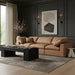 Meridian Furniture - Comfy 119" Cognac Vegan Leather Upholstered 3pc. Sofa - 188Cognac-S119 - GreatFurnitureDeal