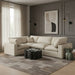 Meridian Furniture - Comfy 119" Cream Vegan Leather Upholstered 4pc. Sectional - 188Cream-Sec4C - GreatFurnitureDeal