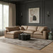 Meridian Furniture - Comfy 119" Tan Vegan Leather Upholstered 4pc. Sectional - 188Tan-Sec4B - GreatFurnitureDeal