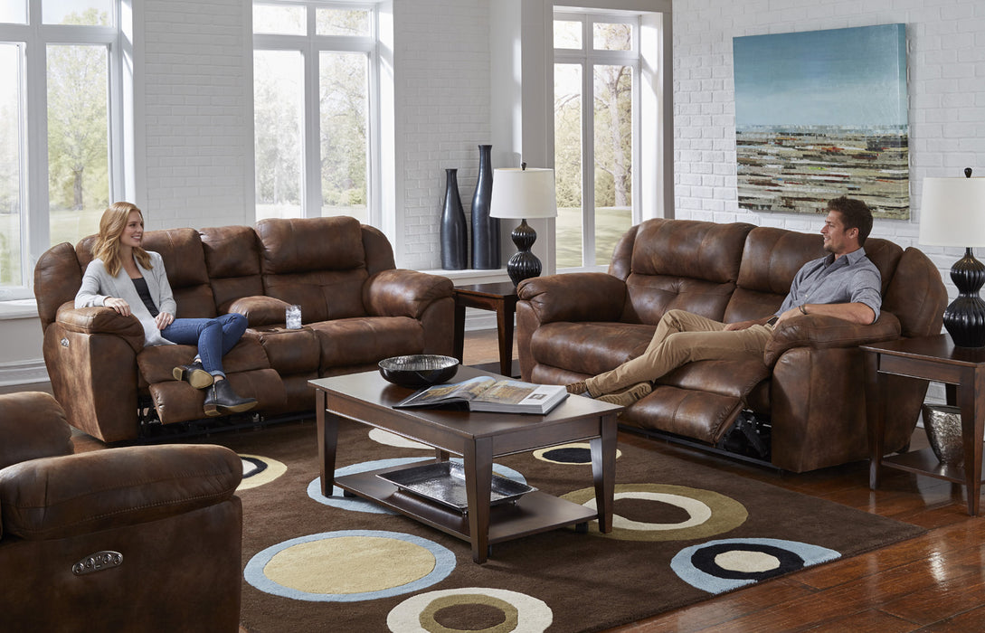 Catnapper - Ferrington 3 Piece Power Headrest Power Lay Flat Reclining Living Room Set in Sunset - 61891Sunset -3SET