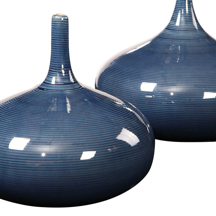 Uttermost - Zayan Blue Vases, S/2 - 18988