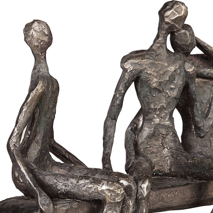 Uttermost - Camaraderie Aged Silver Figurine - 18991
