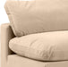 Meridian Furniture - Comfy 118" Beige Velvet Upholstered 5pc. Sectional - 189Beige-Sec5B - GreatFurnitureDeal