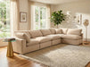 Meridian Furniture - Comfy 158" Beige Velvet Upholstered 5pc. Sectional - 189Beige-Sec5D - GreatFurnitureDeal