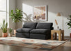 Meridian Furniture - Comfy 78" Black Velvet Upholstered 2pc. Armless Sofa - 189Black-S78 - GreatFurnitureDeal