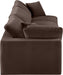 Meridian Furniture - Comfy 119" Brown Velvet Upholstered 3pc. Sofa - 189Brown-S119 - GreatFurnitureDeal