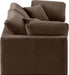 Meridian Furniture - Comfy 80" Brown Velvet Upholstered 2pc. Sofa - 189Brown-S80 - GreatFurnitureDeal