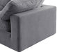 Meridian Furniture - Comfy 158" Grey Velvet Upholstered 8pc. Sectional - 189Grey-Sec8A - GreatFurnitureDeal
