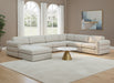 Meridian Furniture - Beckham 152" Linen Textured Fabric Upholstered 7 Piece Modular Sectional - 681Beige-Sec7A - GreatFurnitureDeal