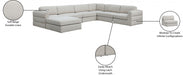 Meridian Furniture - Beckham 152" Linen Textured Fabric Upholstered 7 Piece Modular Sectional - 681Beige-Sec7A - GreatFurnitureDeal