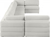 Meridian Furniture - Beckham 190" Linen Textured Fabric Upholstered 7 Piece Modular Sectional - 681Beige-Sec7B - GreatFurnitureDeal