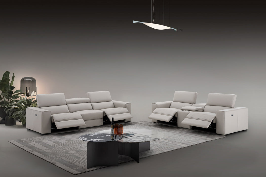 J&M Furniture - Picasso Sofa & Loveseat In Silver Grey - 19111-S-LC - GreatFurnitureDeal