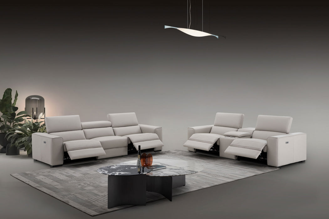 J&M Furniture - Picasso Sofa & Loveseat In Silver Grey - 19111-S-LC - GreatFurnitureDeal