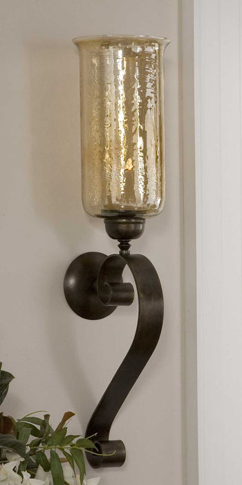 Uttermost - Joselyn Bronze Candle Wall Sconce - 19150 - GreatFurnitureDeal