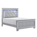 Homelegance - Allura 7 Piece Full Bedroom Set with LED Lighting in Silver - 1916F-1-7SET - GreatFurnitureDeal