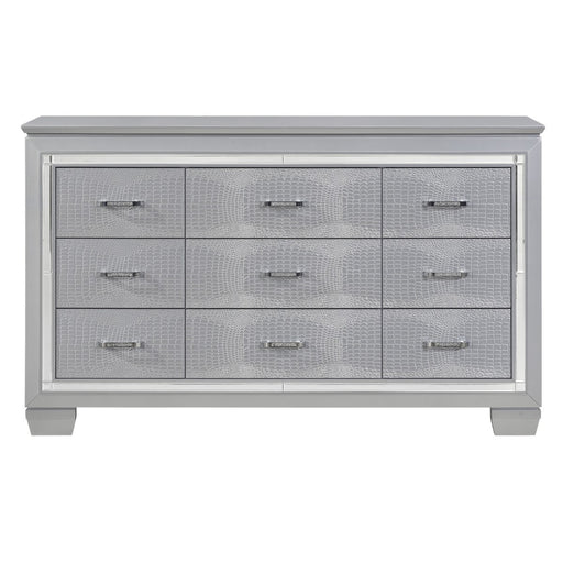 Homelegance - Allura 9 Drawer Dresser in Silver - 1916-5 - GreatFurnitureDeal