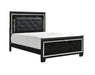 Homelegance - Allura 4 Piece Queen Bedroom Set with LED Lighting in Black - 1916BK-1-4SET - GreatFurnitureDeal