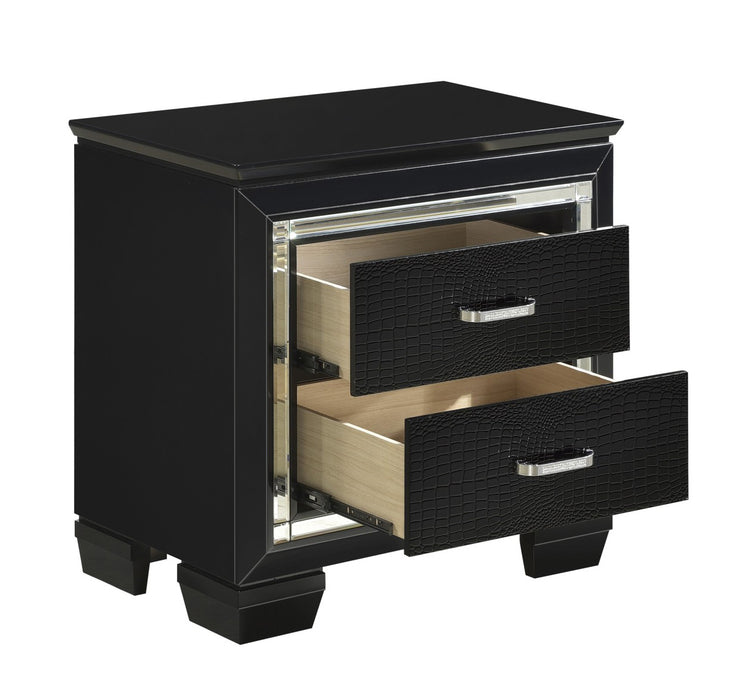 Homelegance - Allura 7 Piece Full Bedroom Set with LED Lighting in Black - 1916FBK-1-7SET - GreatFurnitureDeal