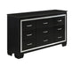 Homelegance - Allura 5 Piece King Bedroom Set with LED Lighting in Black - 1916KBK-1EK-5SET - GreatFurnitureDeal