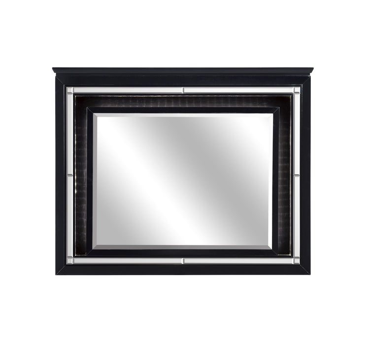 Homelegance - Allura 6 Piece Full Bedroom Set with LED Lighting in Black - 1916FBK-1-6SET - GreatFurnitureDeal