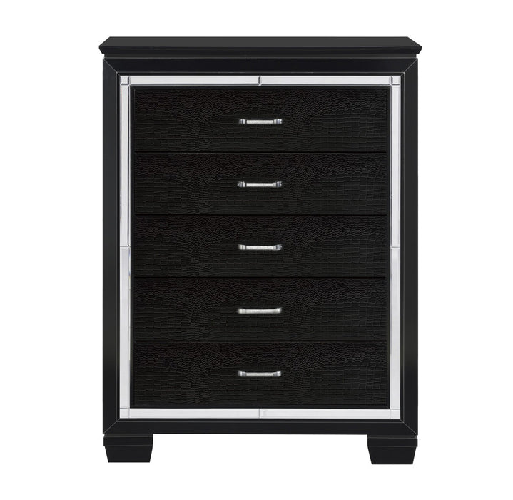 Homelegance - Allura 10 Piece Queen Bedroom Set with LED Lighting in Black - 1916BK-1-10SET - GreatFurnitureDeal