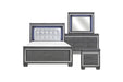 Homelegance - Allura 5 Piece Full Bedroom Set with LED Lighting in Gray - 1916FGY-1-5SET - GreatFurnitureDeal