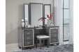 Homelegance - Allura 9 Piece Queen Bedroom Set with LED Lighting in Gray - 1916GY-1-9SET - GreatFurnitureDeal