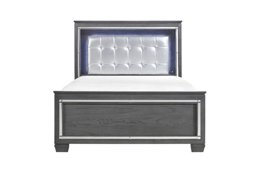 Homelegance - Allura 4 Piece California King Bedroom Set with LED Lighting in Gray - 1916KGY-1CK-4SET - GreatFurnitureDeal